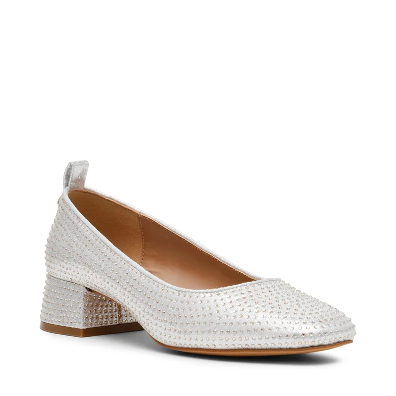 STEVE MADDEN Steve madden stunnah-r women's silver ballet heels